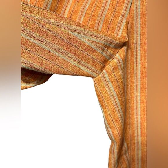 Vintage Orange Max Moda Striped Funky Trouser Waist 26” length 37” Inseam 24” - Picture 9 of 15